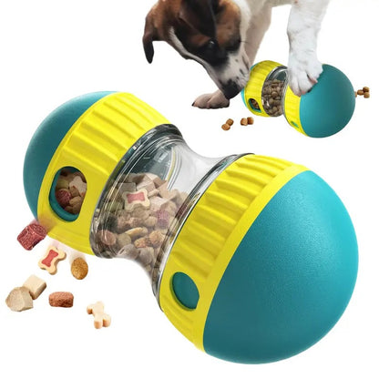 Interactive Slow Feeder Dog Toy - Durable Plastic Treat Dispenser for Large Breeds, Promotes Healthy Eating & Mental Stimulation